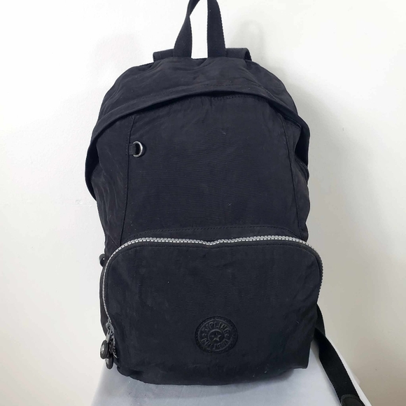 Kipling Black Backpack One Pocket Adjustable Straps - Picture 2 of 12